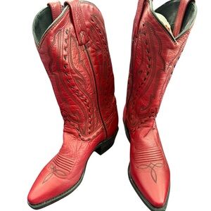 Tony Lama Women’s Red Western Leather Boots